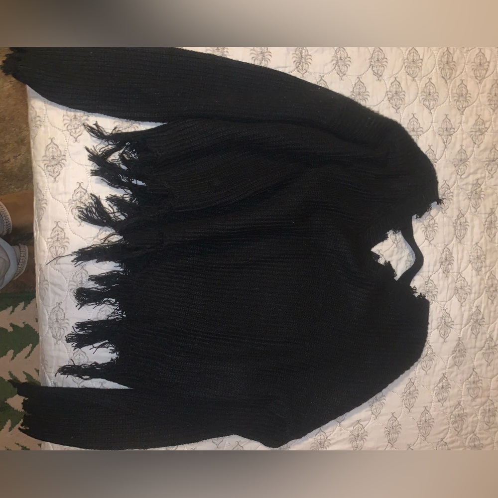 Black Ripped Sweater